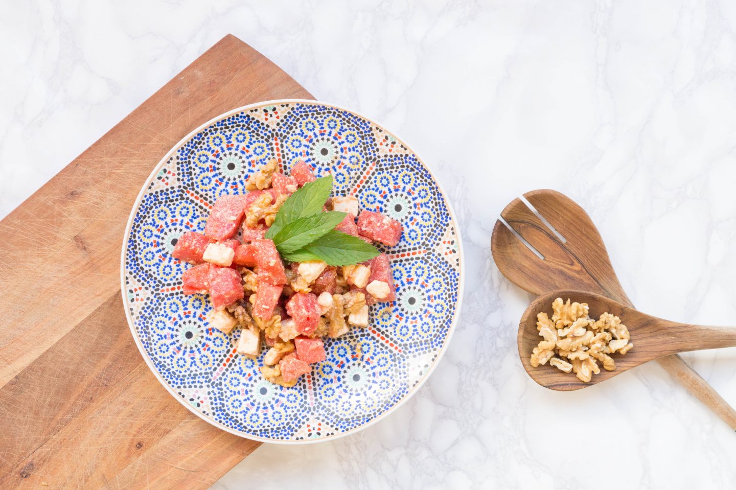 Recipe: Watermelon Feta Salad with Walnuts